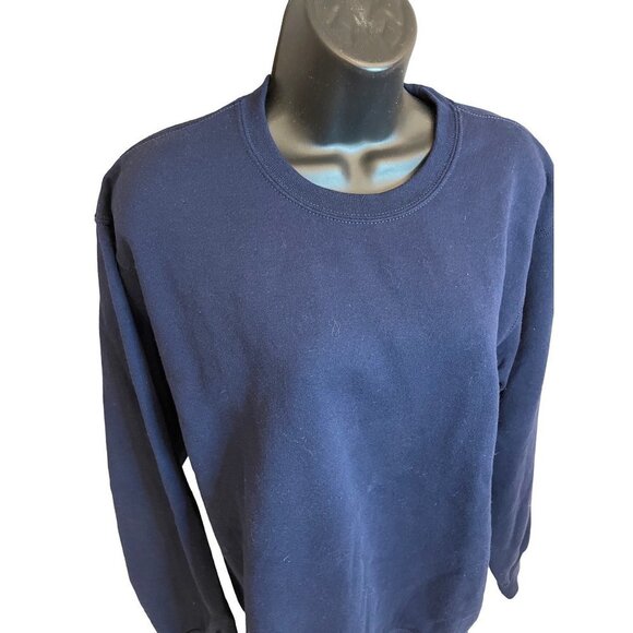 Fruit of the Loom Navy Crewneck Sweatshirt Sz M - Picture 3 of 8